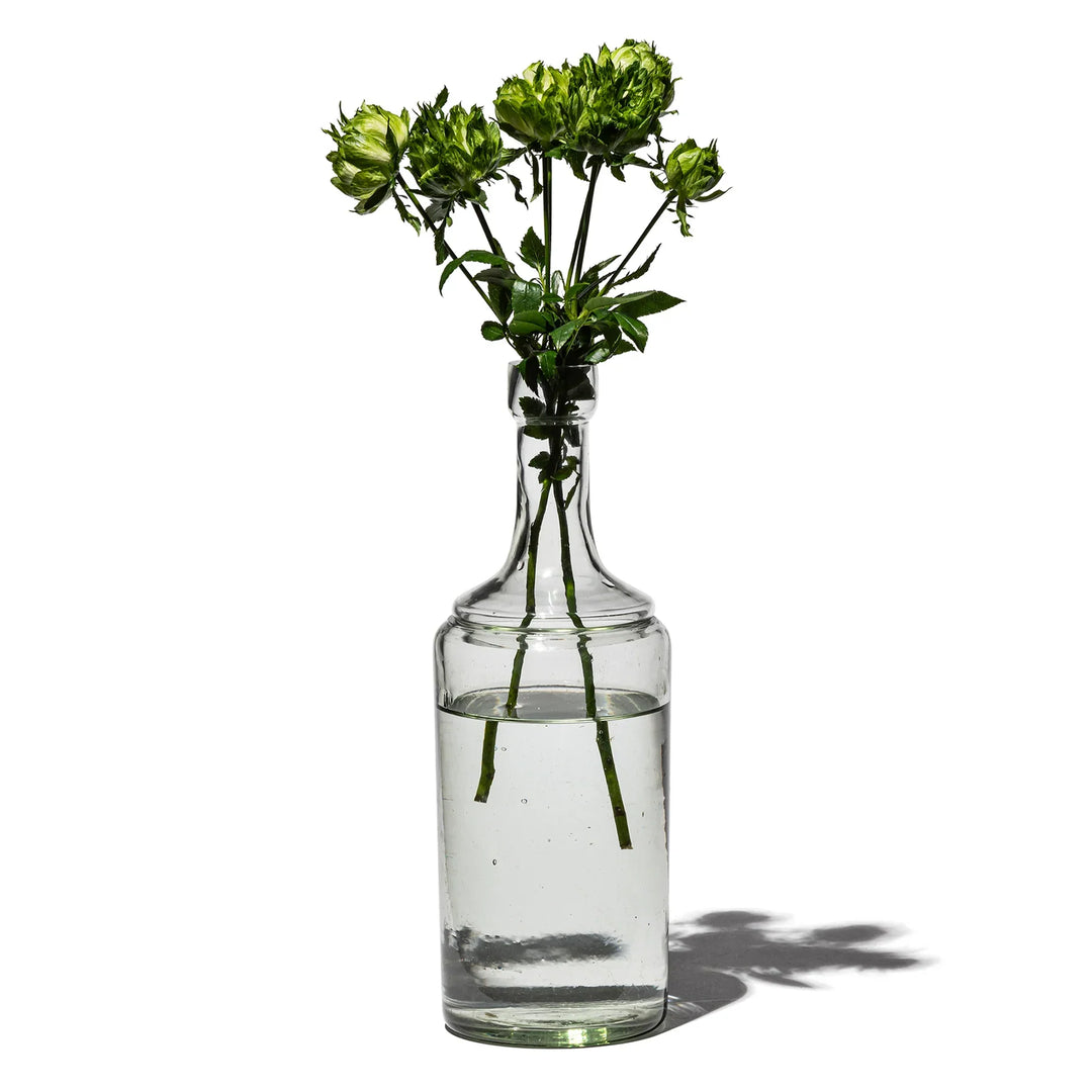 Recycelte Glasvase mit einzigartigem Design für stilvolle Deko
