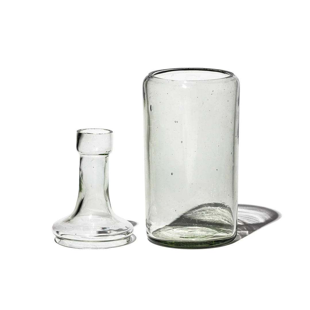 Recycelte Glasvase mit einzigartigem Design für stilvolle Deko