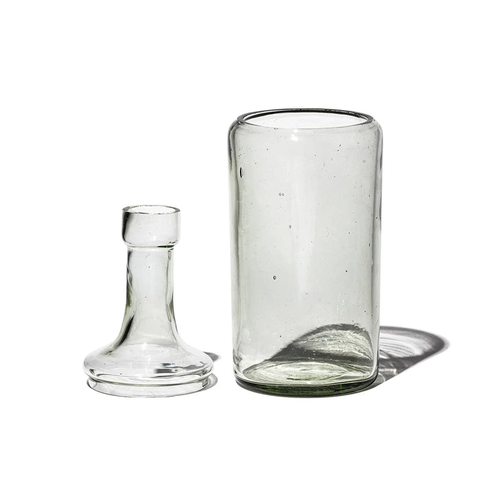 Recycelte Glasvase mit einzigartigem Design für stilvolle Deko