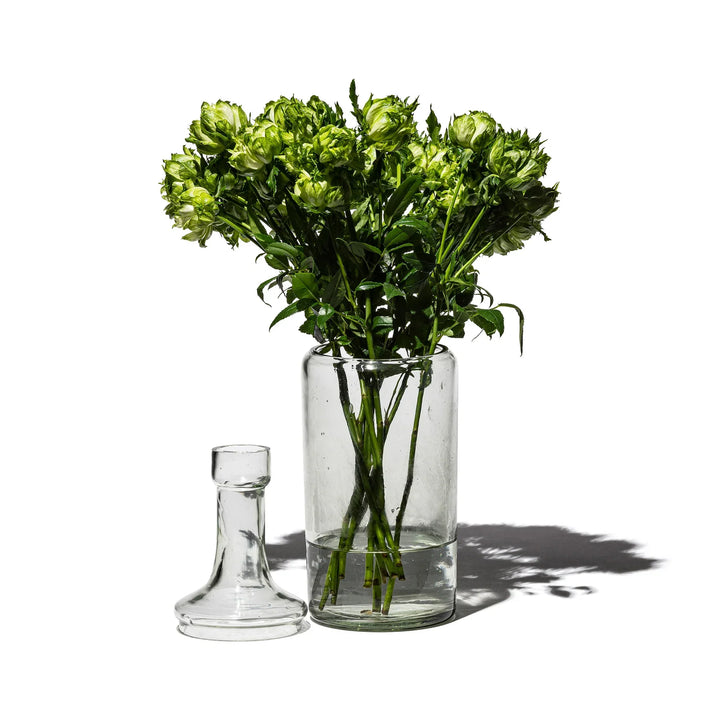 Recycelte Glasvase mit einzigartigem Design für stilvolle Deko
