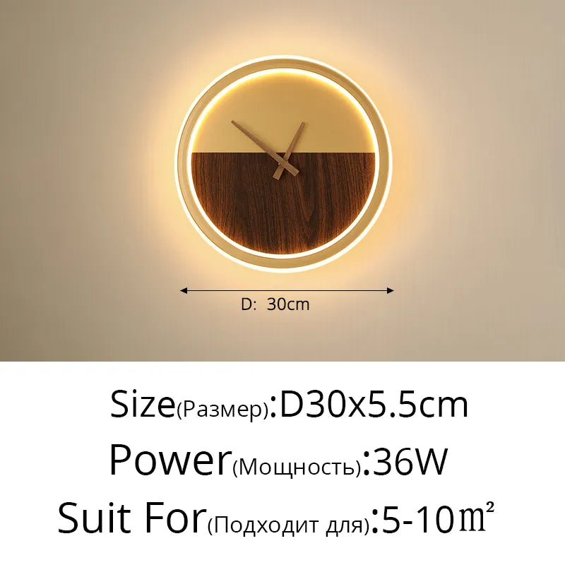 Wandleuchte mit Uhr für Küche – Stilvolle LED-Beleuchtung