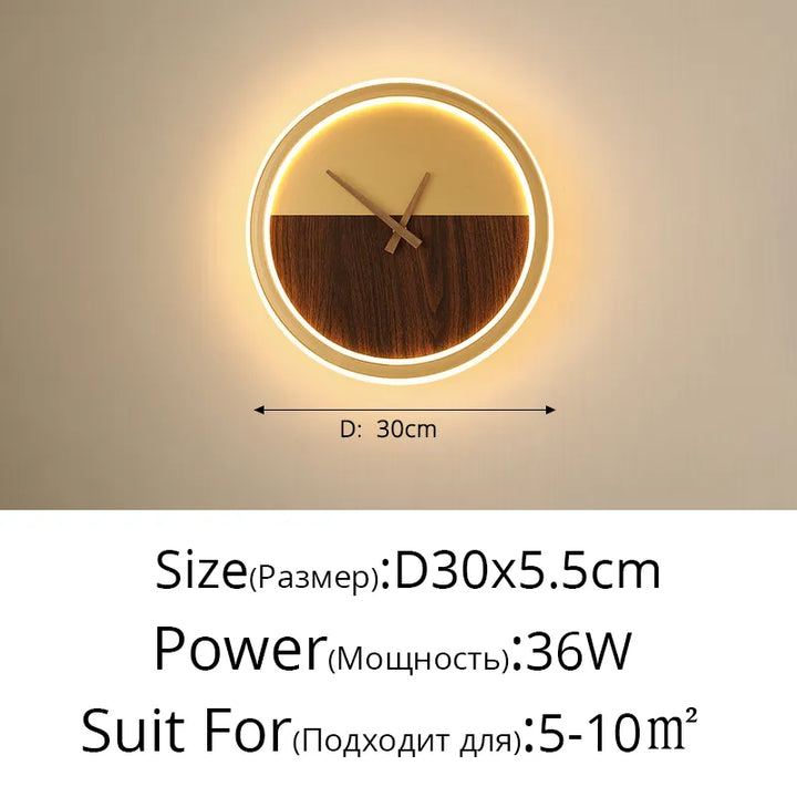 Wandleuchte mit Uhr für Küche – Stilvolle LED-Beleuchtung