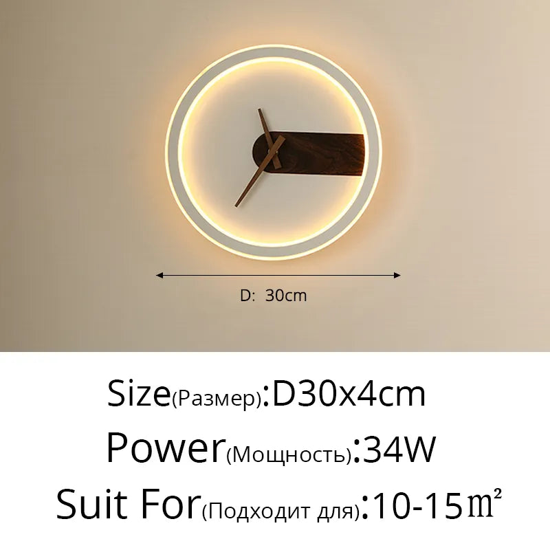 Wandleuchte mit Uhr für Küche – Stilvolle LED-Beleuchtung