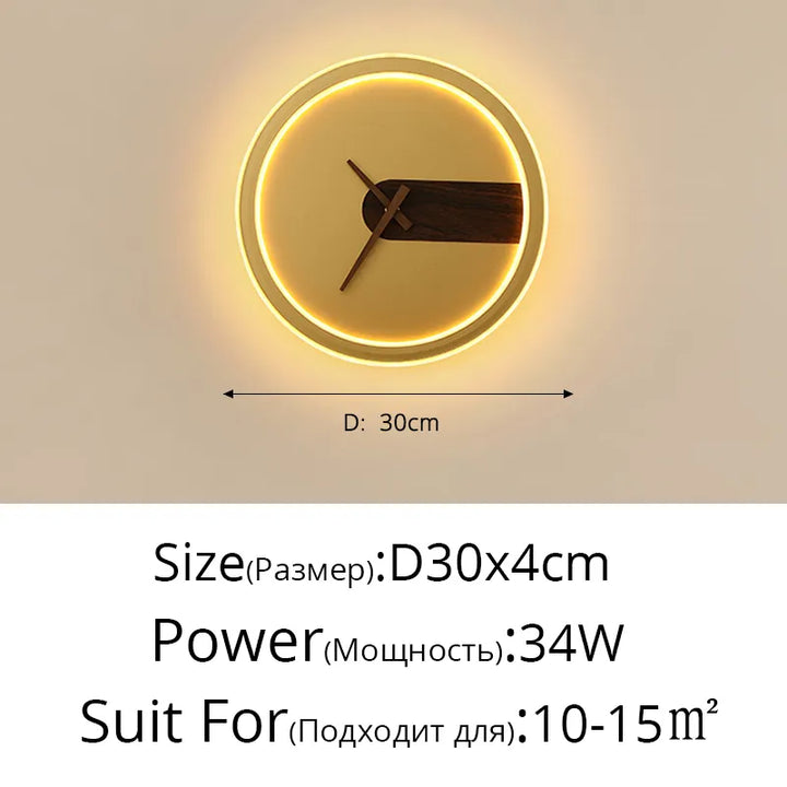 Wandleuchte mit Uhr für Küche – Stilvolle LED-Beleuchtung