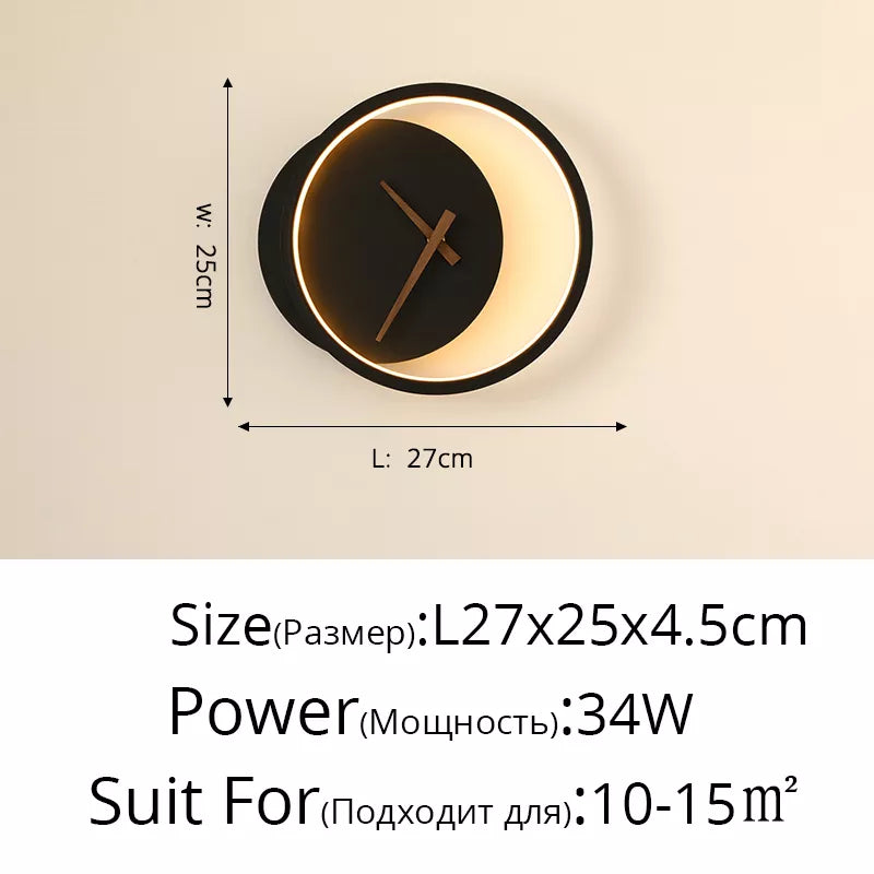 Wandleuchte mit Uhr für Küche – Stilvolle LED-Beleuchtung