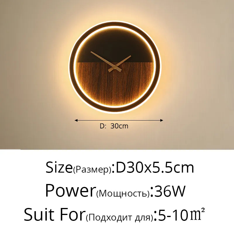 Wandleuchte mit Uhr für Küche – Stilvolle LED-Beleuchtung