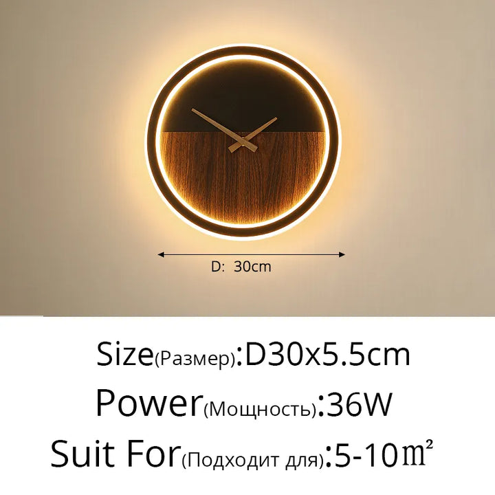Wandleuchte mit Uhr für Küche – Stilvolle LED-Beleuchtung