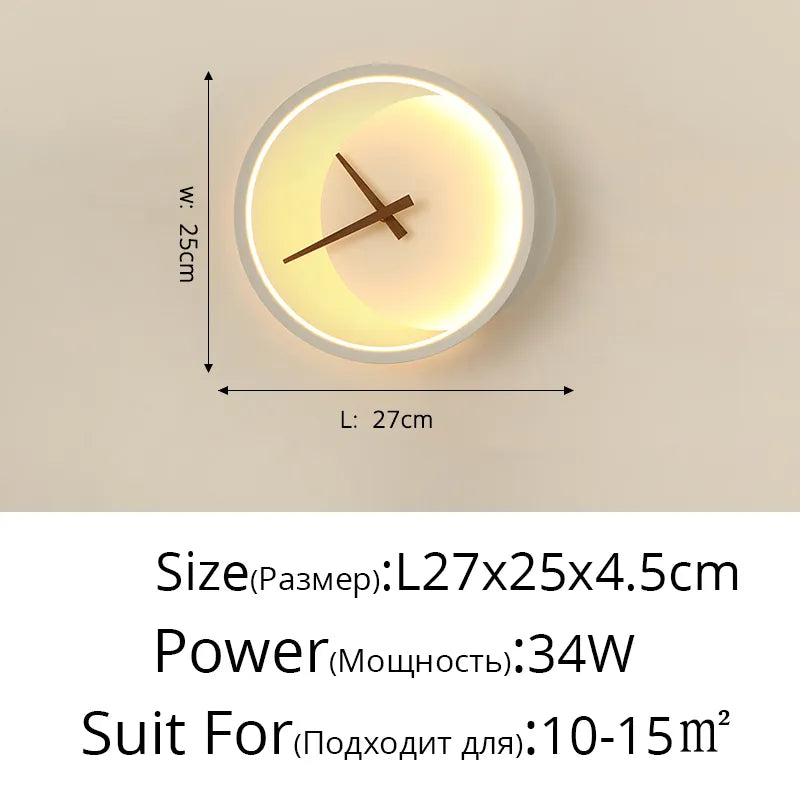 Wandleuchte mit Uhr für Küche – Stilvolle LED-Beleuchtung