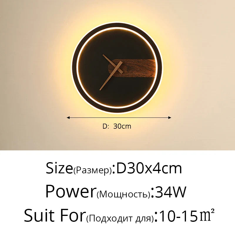 Wandleuchte mit Uhr für Küche – Stilvolle LED-Beleuchtung