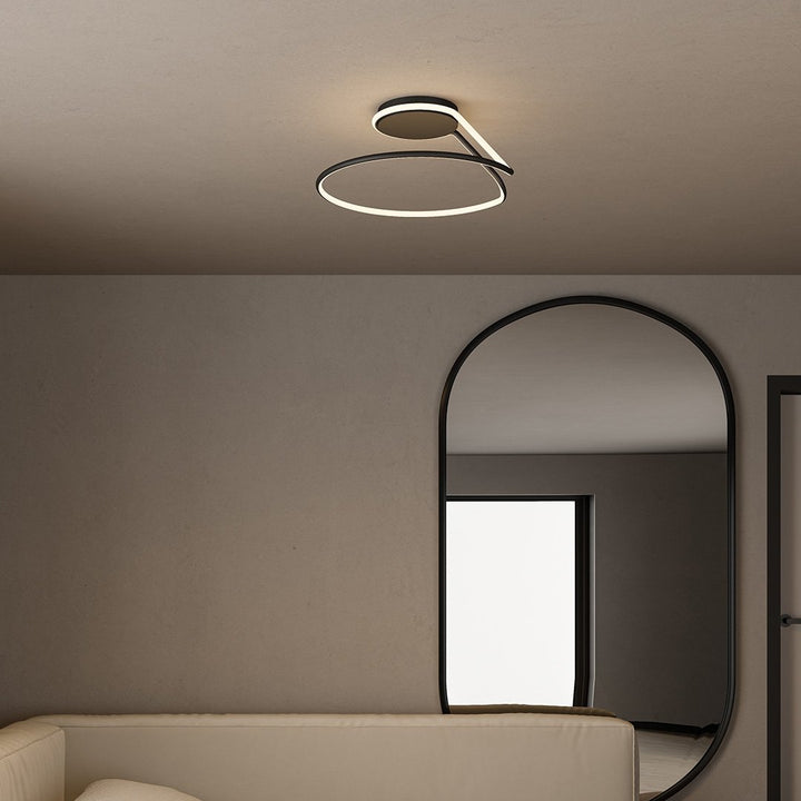 LED Deckenleuchte dimmbar mit modernem Ringdesign