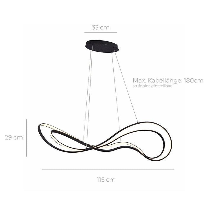 Modern LED Pendelleuchte mit Dimmbarkeit – Luxora