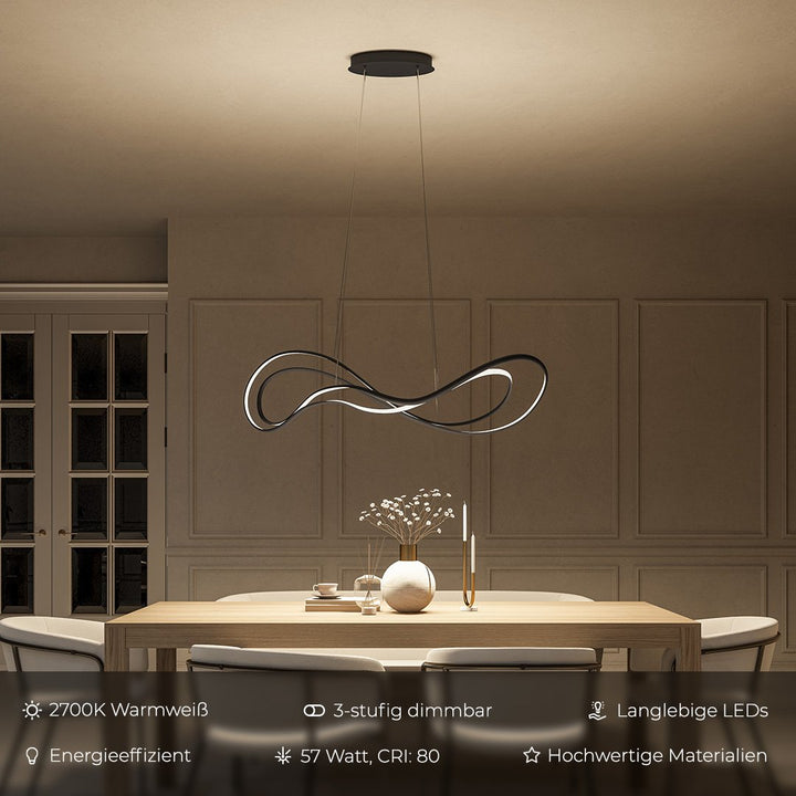 Modern LED Pendelleuchte mit Dimmbarkeit – Luxora