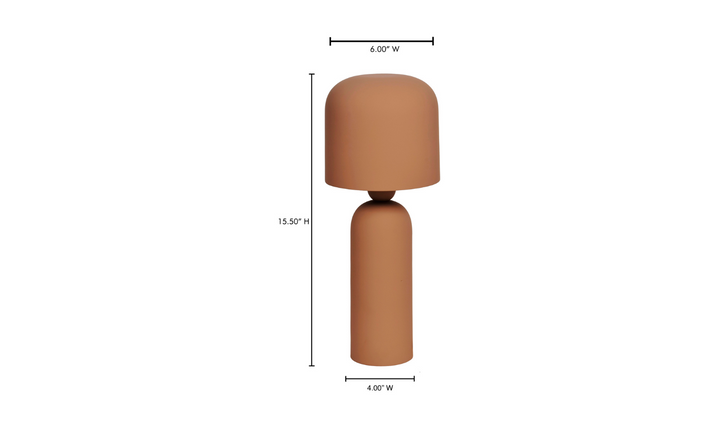 Moderne Tischlampe aus Eisen mit warmem Licht