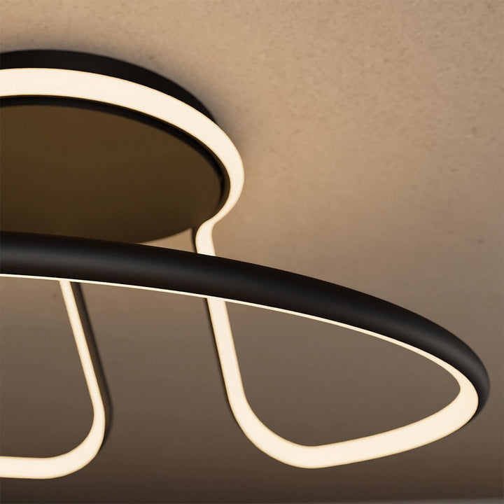 LED Deckenleuchte dimmbar mit modernem Ringdesign