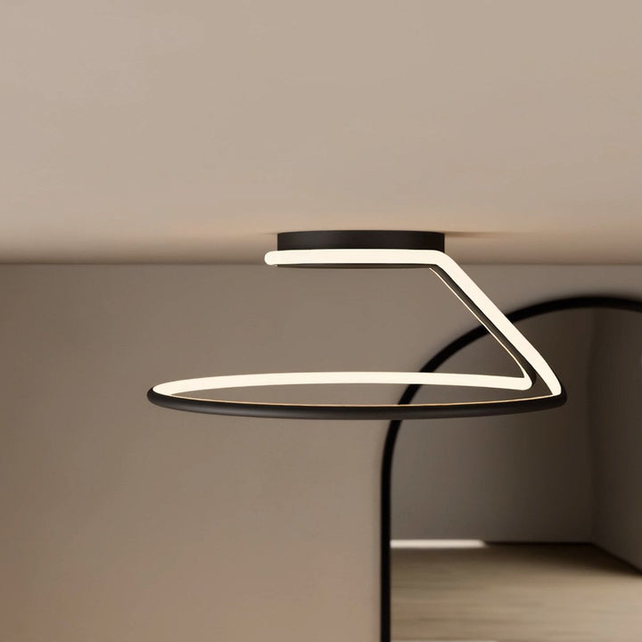 LED Deckenleuchte dimmbar mit modernem Ringdesign