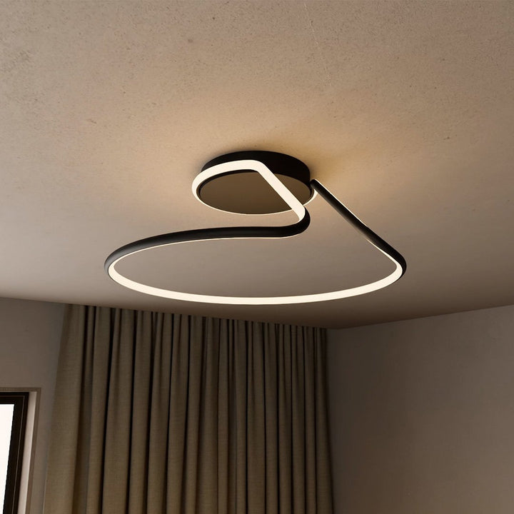 LED Deckenleuchte dimmbar mit modernem Ringdesign